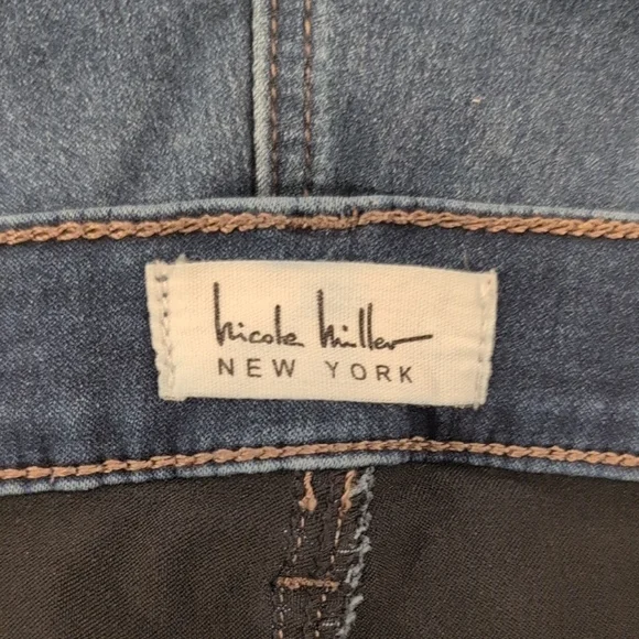 Nicole Miller NY High Rise Boot Cut Dark Wash Denim Jeans Women’s Size 12 - Picture 6 of 7